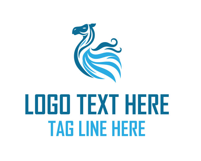 Abstract Tribal Camel Logo