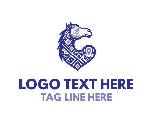  Bold Tribal Camel Logo