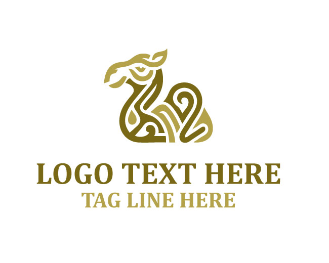 Iconic Tribal Camel Logo