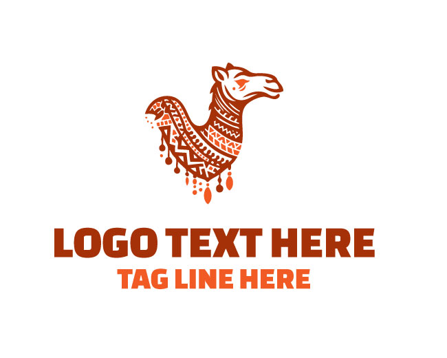 Minimalist Tribal Camel Logo