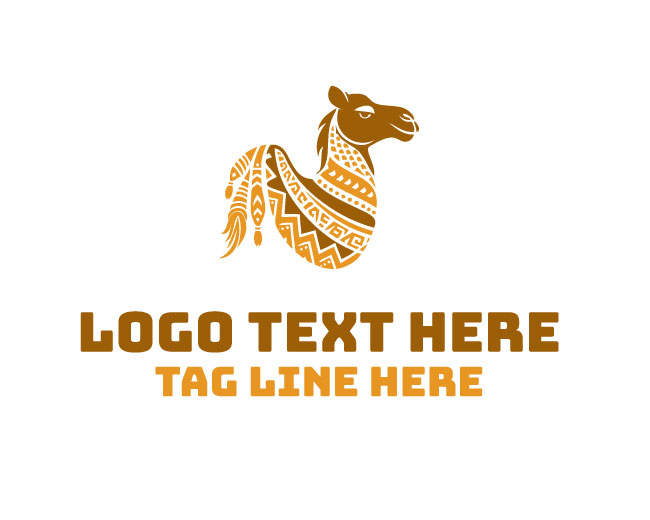 Decorative Tribal Camel Logo