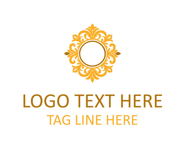 Royal Floral Ornament Logo