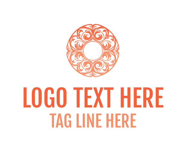 Noble Floral Ornament Logo