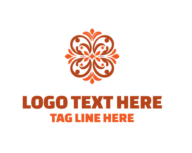 Refined Floral Ornament Logo