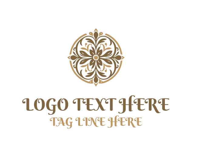 Opulent Floral Frame Logo