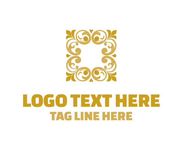 Velvet Floral Frame Logo