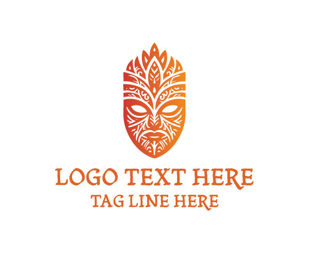 Bold Maori Mask Logo