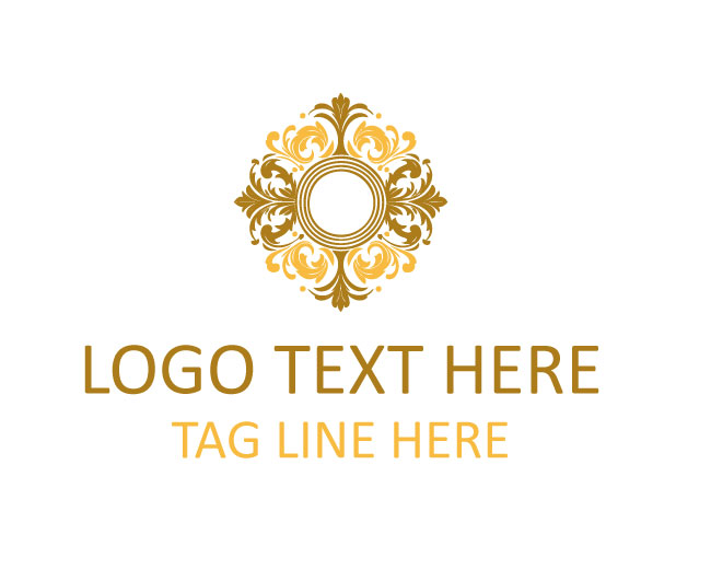 Crown Floral Decorative Logo