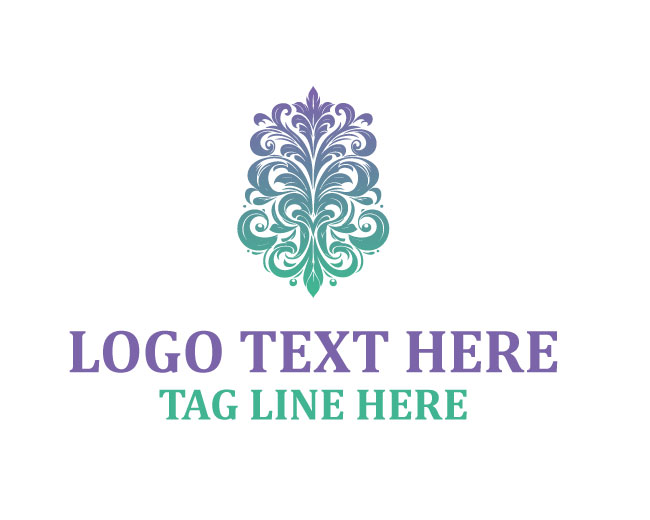 Elegant Blossom Ornament Logo