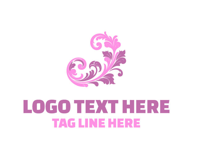 Vintage Luxury Floral Logo