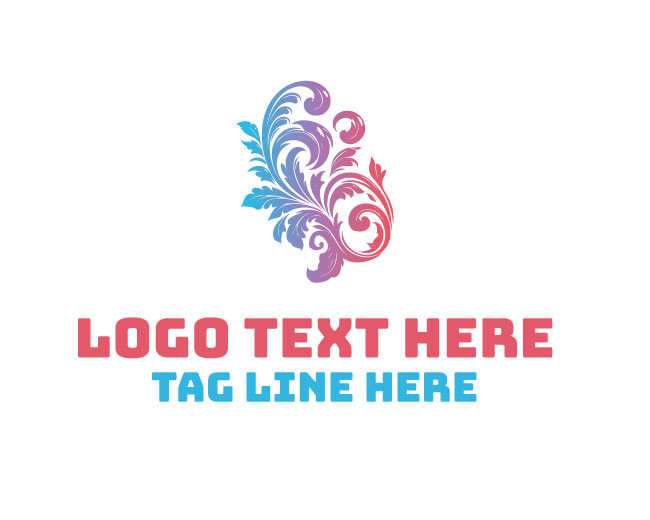 Opal Floral Frame Logo