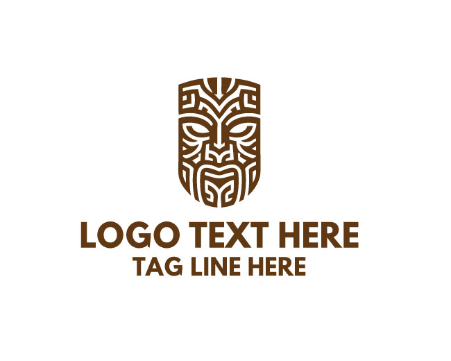 Island Maori Mask Logo