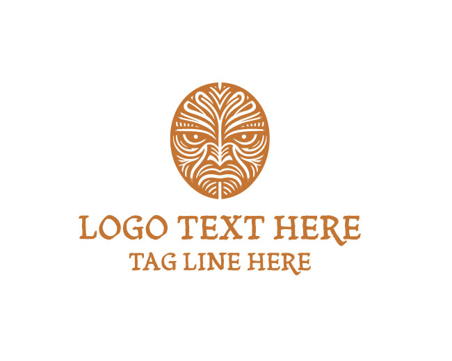 Sacred Maori Mask Logo