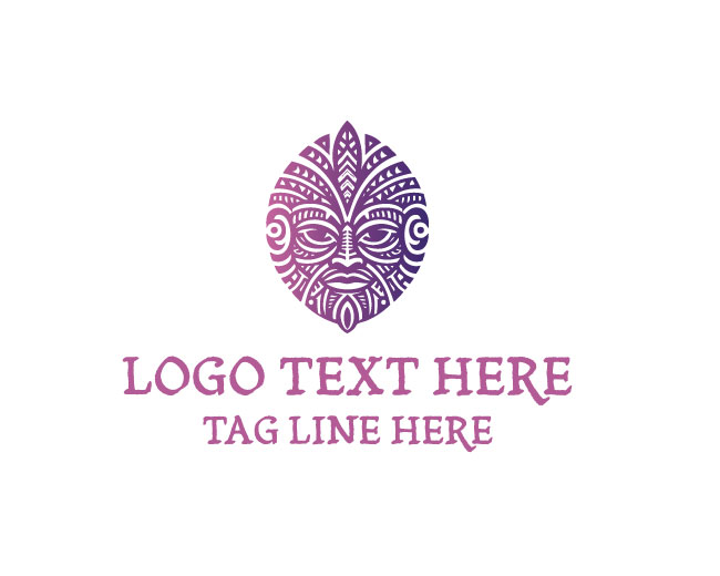Ocean Maori Mask Logo
