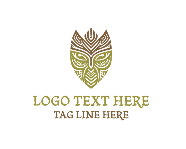  Legendary Maori Mask Logo