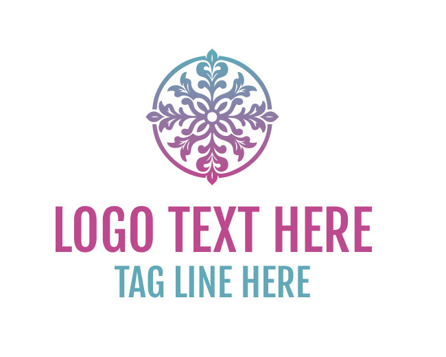 Royal Luxury Floral Frame Logo