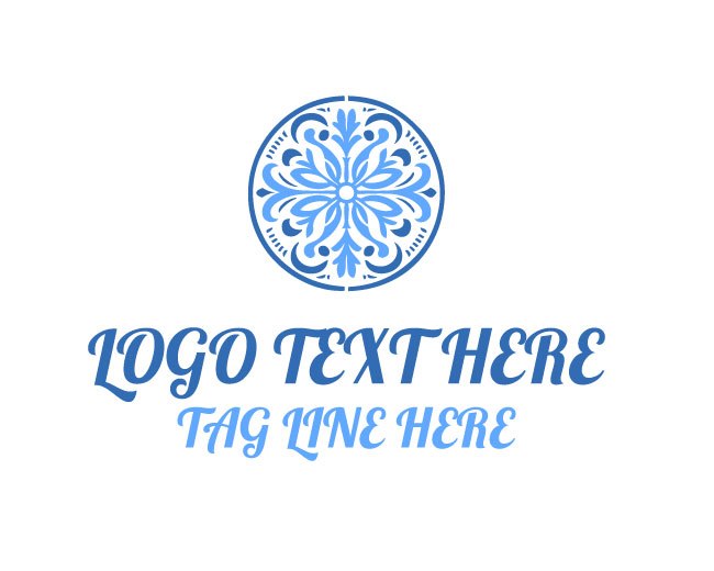 Elegant Botanical Floral Frame Logo