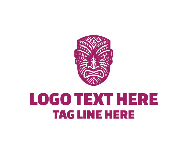 Jungle Warrior Maori Mask Logo