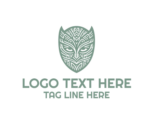 Mystic Maori Mask Logo