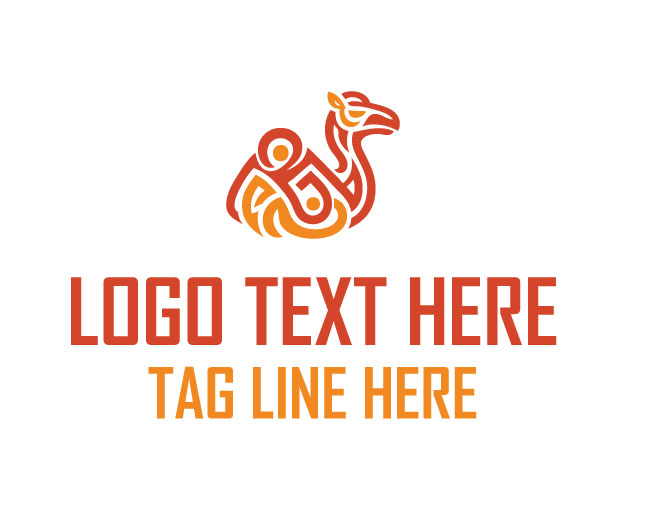 Desert Tribal Camel Logo
