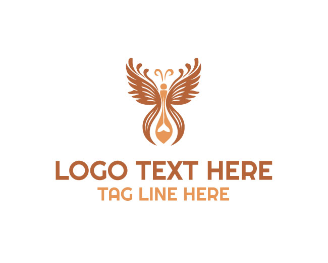 Premium Hourglass Butterfly Logo