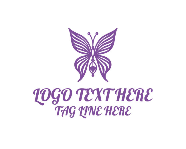  Celestial Hourglass Butterfly Logo