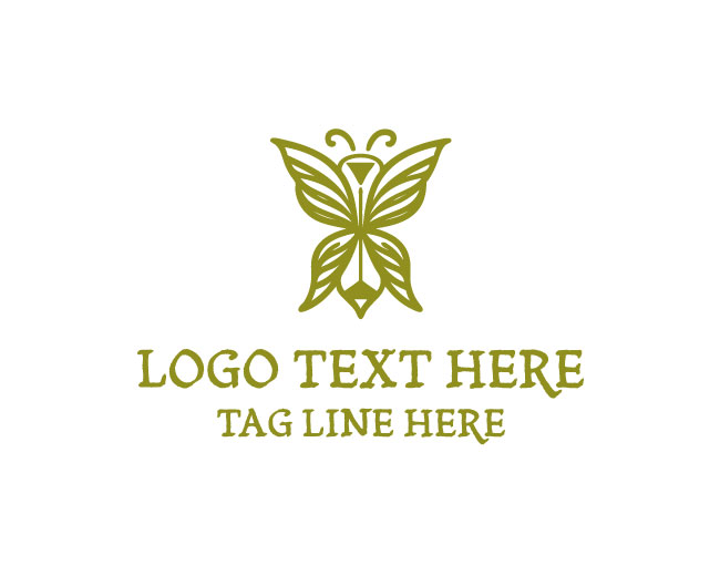 Butterfly Balance Hourglass Logo