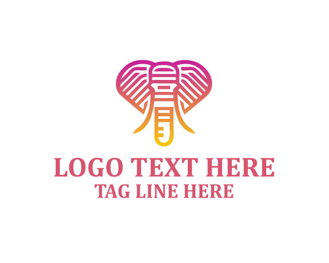 Corporate Geometric Elephant Logo