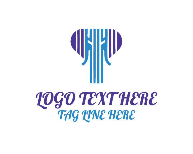 Wildlife Geometric Elephant Logo