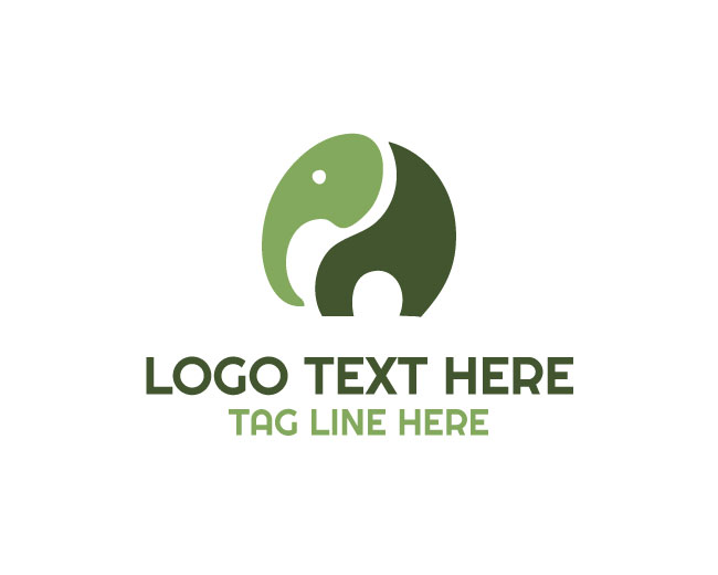 Abstract Elephant Form Logo