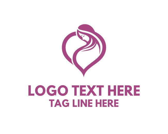 Mother Baby Heart Logo