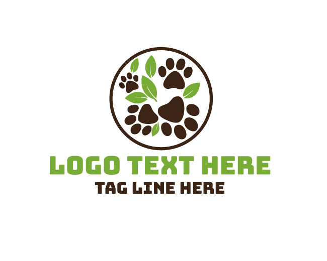  Minimalist Natural Paw Logo