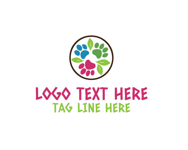 Leaf Natural Paw Logo