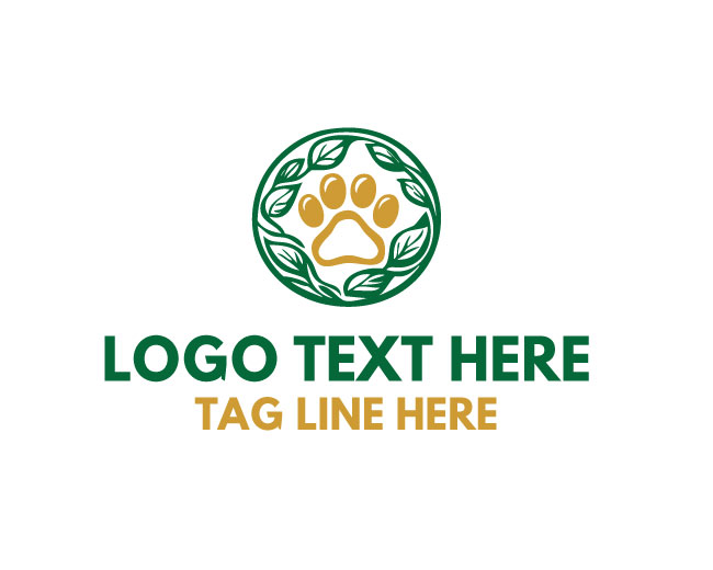  Premium Natural Paw Logo