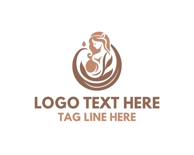 Pregnancy Leaf Logo