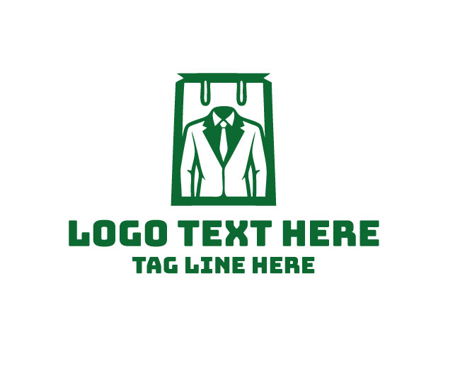 Man Fashion Shopping Logo Modern