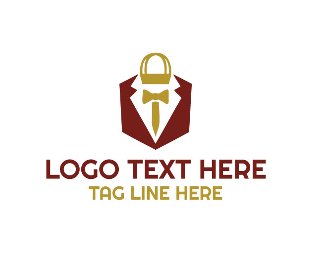 Luxury Man Fashion Shopping Logo