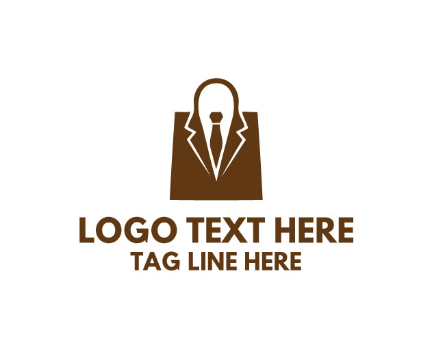  Elegant Man Fashion Shopping Logo