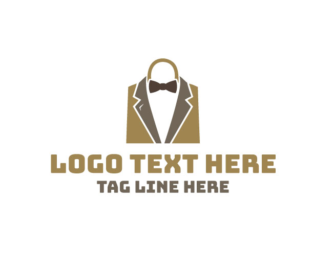 Luxury Shopping Bag Mens Logo