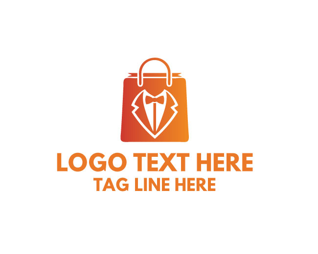Luxury Shopping Bag Mens Logo