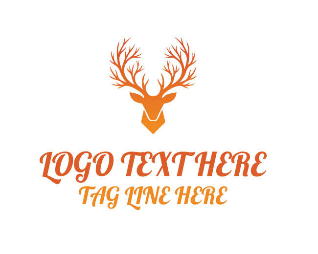  Organic Deer Tree Logo