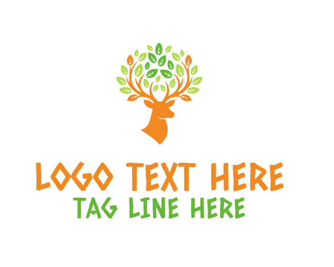 Evergreen Deer Tree Logo
