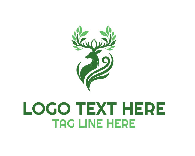 Deer Woodland Harmony Logo