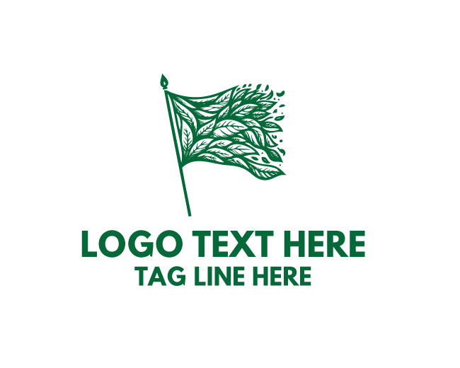  Premium Leaves Flag Logo