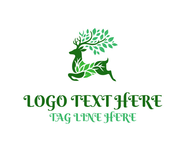 Deer Nature Harmony Logo