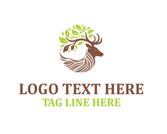  Deer Wild Forest Logo