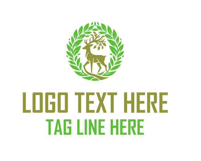 Deer Woodland Essence Logo