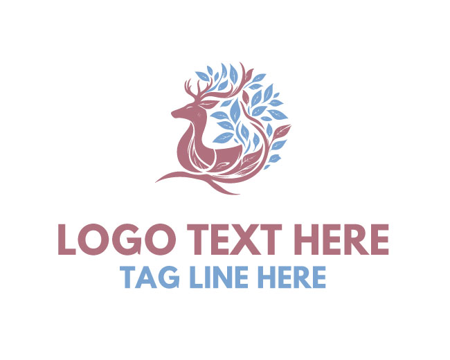 Pure Deer Tree Logo