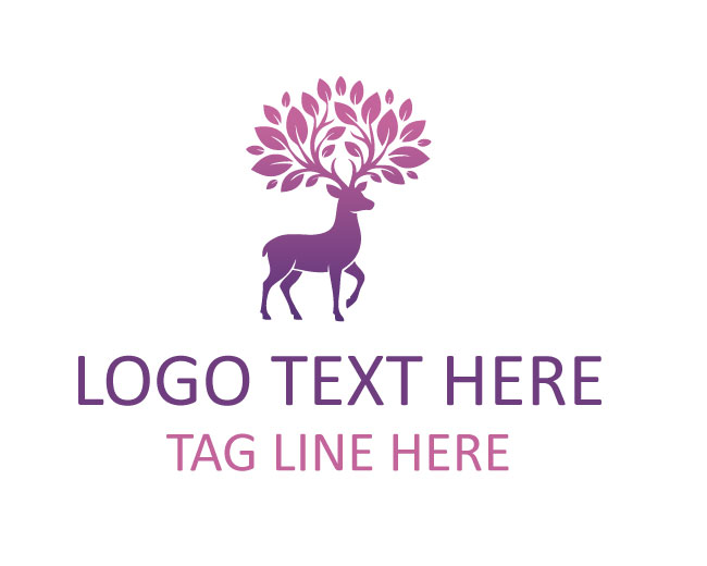 Deer Woodland Spirit Logo