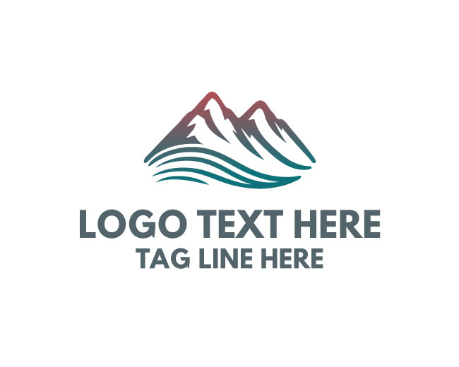  Geometric Mountain Logo